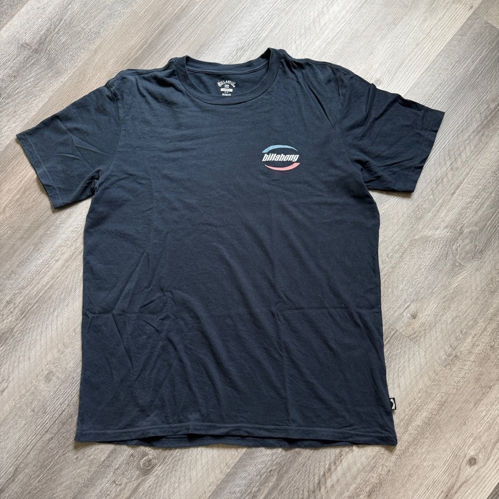 Billabong Short Sleeve Navy Blue Logo Graphic Tee Men’s Large - Picture 4 of 8